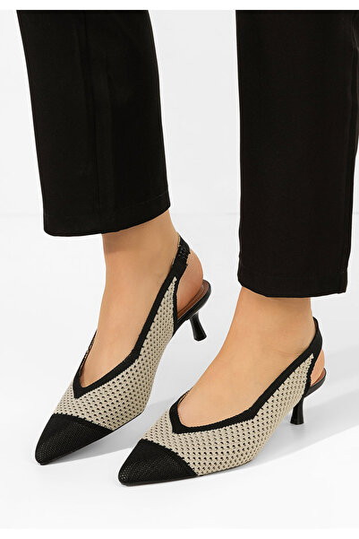 B T Shoes Jimenia black slingback shoes