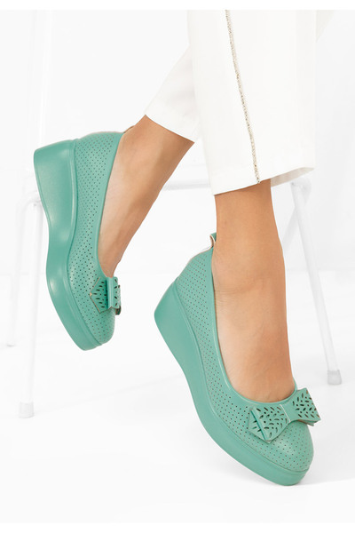 B T Shoes Pantofi cu platformă Latefa verzi