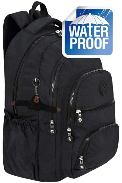 Tezzgelsin لوكس قماش مجعّد مقاوم للماء المدارس الثانوية والمتوسطة حقيبة ظهر ك...