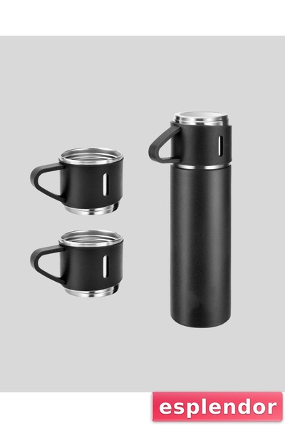 esplendor مجموعة ترمس من الفولاذ المقاوم للصدأ بسعة 500 مل - مقاومة للتسرب، م...