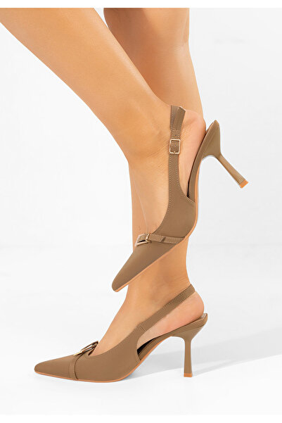 B T Shoes Pantofi slingback Rumina kaki