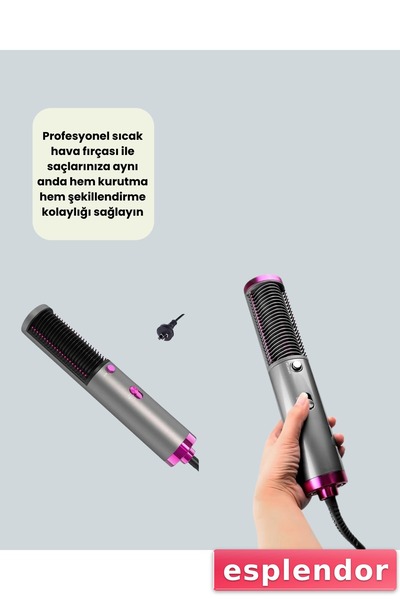 esplendor Hot Air Brush – Hair Drying, Straightening and Styling