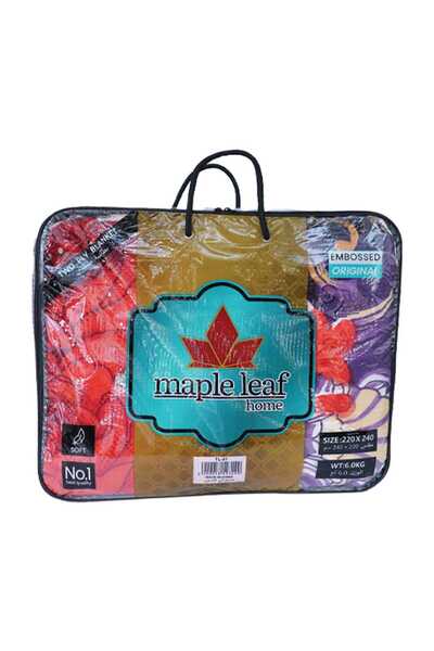 Maple Leaf Home 2 Ply Blanket, 220 x 240 cm, Assorted