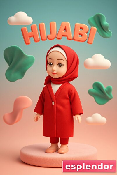esplendor دمية تعليمية للأطفال المسلمين ترتدي الحجاب، تتحدث وتغني آيات قرآنية...