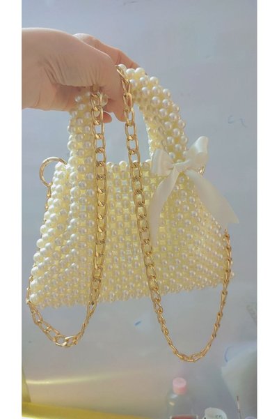 shamatolyesi Stylish Bag with Pearl Design