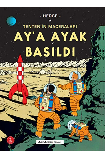 Alfa Yayınları Tenten'in Maceraları 17 - Ay'a Ayak Basıldı + Sanat Kitabı
