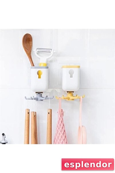 esplendor منظم شماعات المطبخ العملي ومنظم المطبخ شماعات متعددة الأغراض