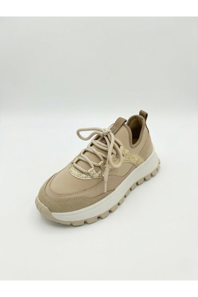 Suvra Women's Sneakers Thick Soled Lace-Up Daily Comfortable Sports Shoes