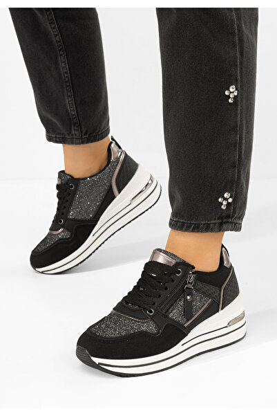 B T Shoes Αθλητικά παπούτσια με πλατφόρμα Snuvira μαύρα