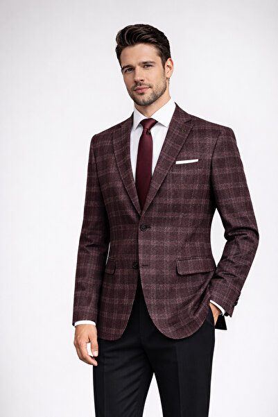 Slim Fit Erkek Tek Ceket – Modern Kesim Premium Kumaş