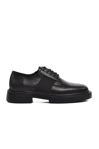 Aspor Black Genuine Leather Men's Classic Shoes