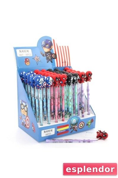 esplendor قلم وضع البيض مع شخصية البطل المختلط موديل 2