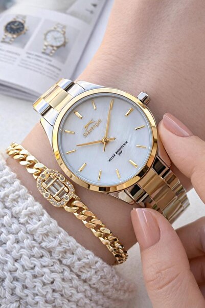 Slazenger Steel Cord 5 Atm Water-Resistant 2-Year-Warranty Women's Wrist Watc...