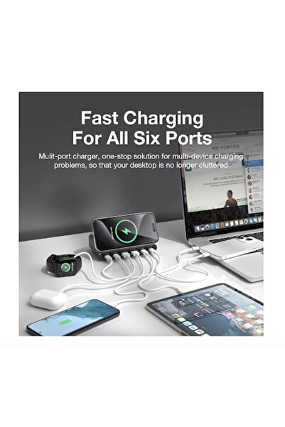 QUANDES Stație de încărcare USB de 160 W