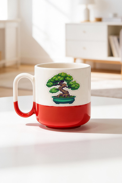 BB TRADE Tree Design Ceramic Printed Pro Mug 330ml