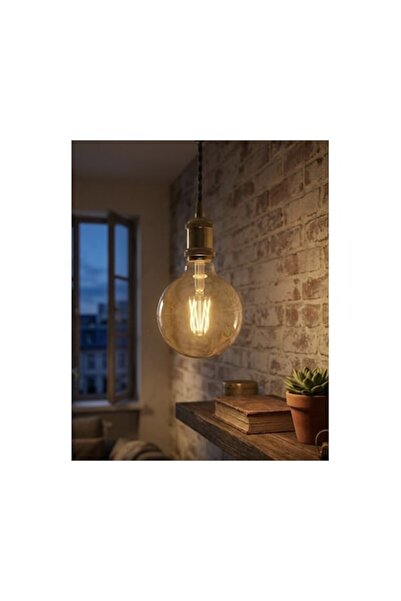 HOFF Bec LED cu filament G125 E27 8W 950lm lumină caldă 2500K