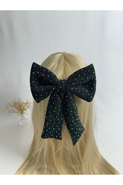 MegssStore Emerald Green Buzzy Stone Bow Automatic Buckle