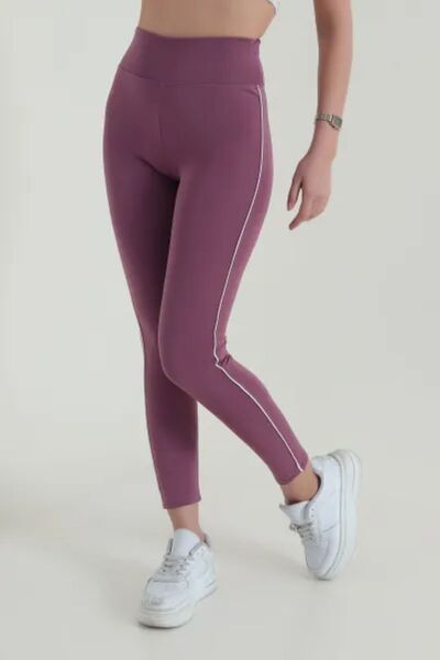 FORMO Γυναικείο κολάν με εξαιρετικά ψηλή μέση με ρέλι Ύφασμα scuba Ελαστικό Α...