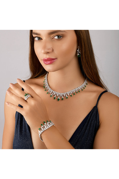 JUNEBERRY Noor Al-Layl Emerald Set