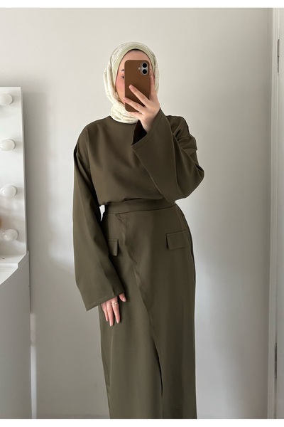 Marselline Khaki Sare Set