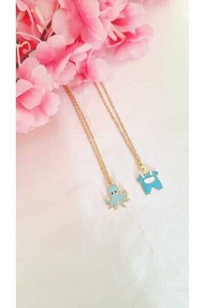 SOUL BY A&B 2-Piece Friendship Necklace 2-Piece Bff Necklace Octopus Outfit N...