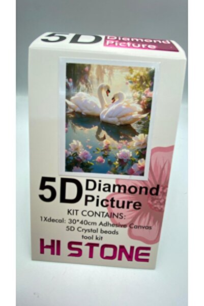 DUCK HOBY 30x40 Boncuklu Taşlı Mozaik Elmas Goblen Pano Tablo Resim Puzzle Dı...