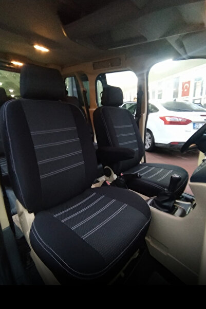 SM OTO KILIF Jacquard Fabric Car Seat Cover Compatible with Ford Connect Mode...