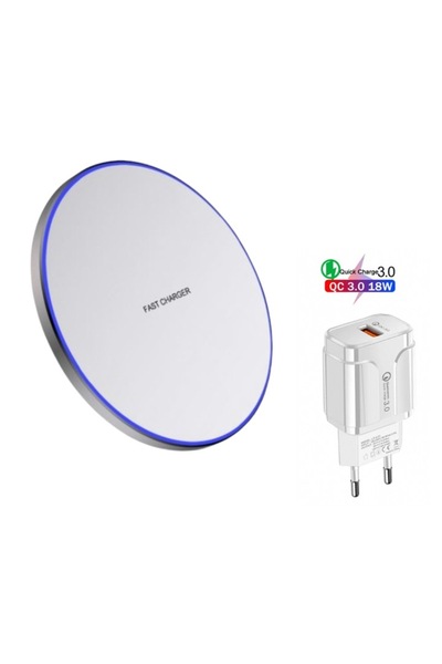 QUANDES Încărcător wireless cu încărcare super rapidă de 15W