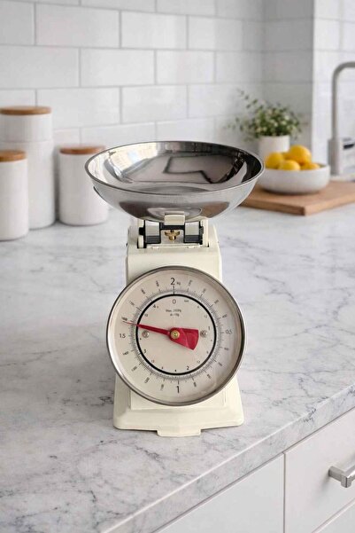 ROSSEV Mutfak Terazisi Retro Krem