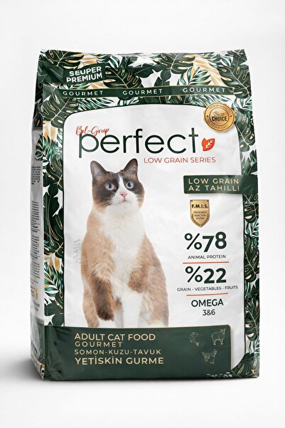 PERFECT Cat Az Tahıllı/Düşük Tahıllı Gurme Kedi Maması 10 Kg