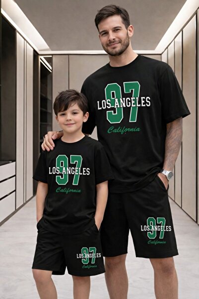 daxia sportswear & company Boy's Los Angeles 97 Printed Shorts Set (New Product)