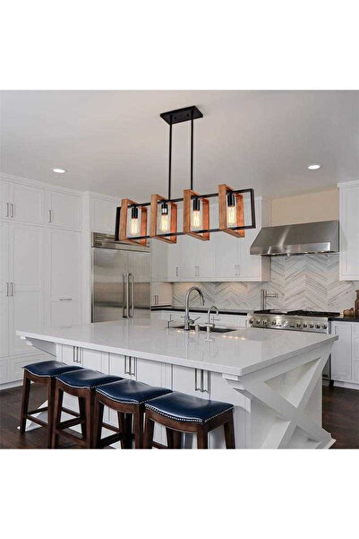 RFAN Pandantiv, Model 5456-4, 4 x E27, Negru/Maro