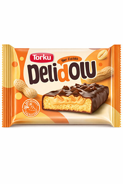 Torku Delidolu Sütlü Çikolata Kaplamalı Yer Fıstıklı Dolgulu Bisküvi * 24 Adet