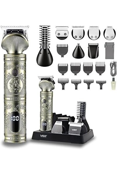 VGR مجموعة العناية الشخصية الاحترافية V-106 6 في 1 مع ماكينة قص الشعر بشاشة L...