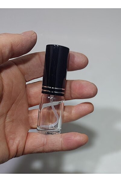 wellLine 3 Adet 10 Ml Çok Amaçlı Cam Şişe Metal Siyah Renk Spreyli Parfüm, Oda Kokusu, Kolonya Şişes