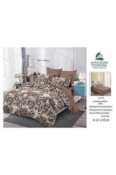 Antoniabeautyshop Finet Duvet Cover Set 6 Pieces C-878 Duvet Cover Set 200x23...