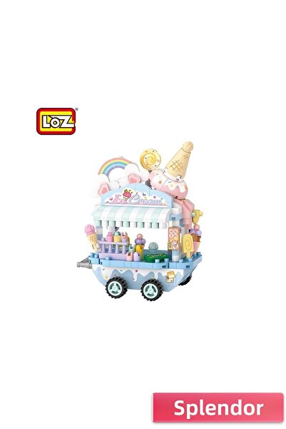 esplendor عربة الآيس كريم LZ-8854 LOZ مكونة من 300 قطعة لعبة تركيب