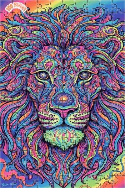 Esranın Dünyası لغز خشبي ملون منقوش مزدوج الطبقات قطعة مؤطرة 150 قطعة 20x30 م...