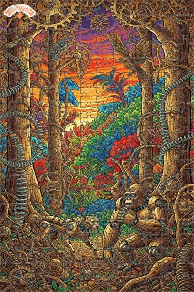 Esranın Dünyası Mechanical Wild Life of the Steam Forest Double-Layer Framed ...