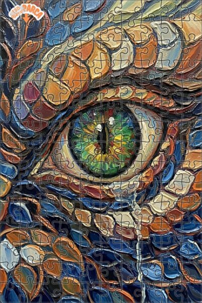 Esranın Dünyası Dragon Eye Oil Painting Lookalike Art 150 Pieces 20X30