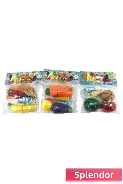 esplendor URT007-PVC-1AB مجموعة قطع الفواكه النباتية المعبأة في أكياس