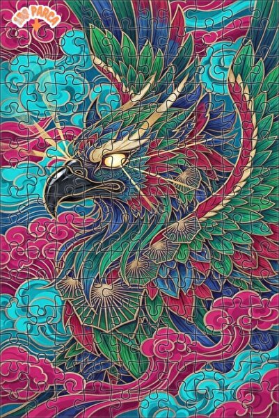 Esranın Dünyası Fantastic Winged Creature Oil Painting Lookalike Double-Layer...