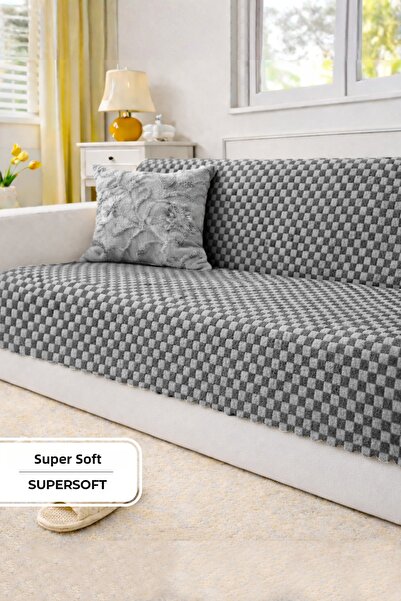 EvienHome Aron cu blană husă pentru canapea 170x215 cm Soft pluș Luxury talpă...