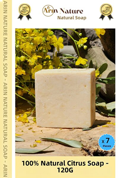 Carlburn # صابون الليمون 100% طبيعي برائحة جميلة لليدين والوجه والشعر والجسم،...