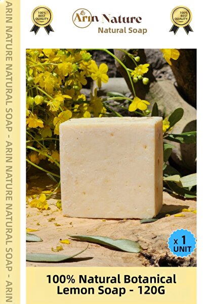 Carlburn # صابون الليمون 100% طبيعي برائحة جميلة لليدين والوجه والشعر والجسم،...