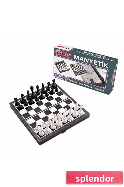 esplendor 1050170 لعبة الشطرنج المغناطيسية 2 في 1 حجم صغير