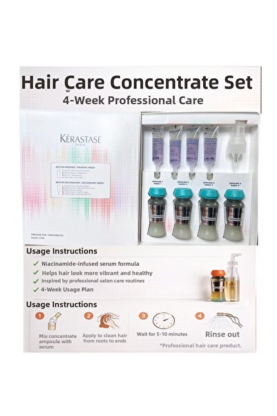 Kerastase Homelab Repairing Strengthening for Worn Hair 4 Pieces X 6 ml + Con...