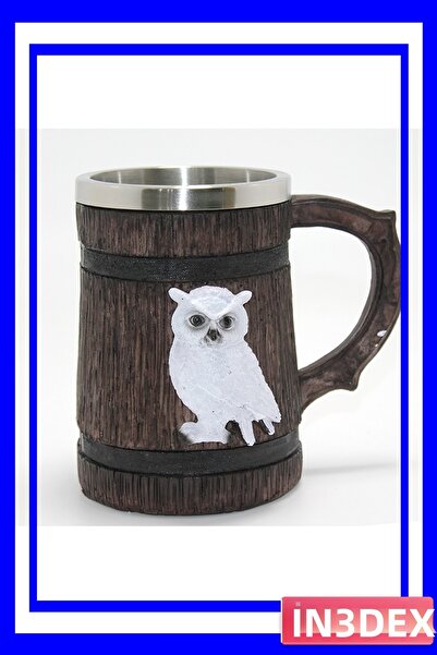 İN3DEX كوب من الفولاذ المنقوش ثلاثي الأبعاد بتصميم هاري بوتر وهيدويغ