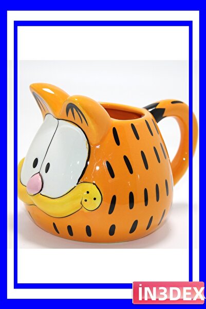 İN3DEX 3D Embossed Cat Character Ceramic Mug