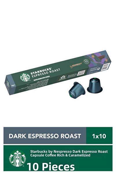 Starbucks كبسولات قهوة متوافقة مع نسبريسو، قهوة إسبريسو محمصة، 57 جرام